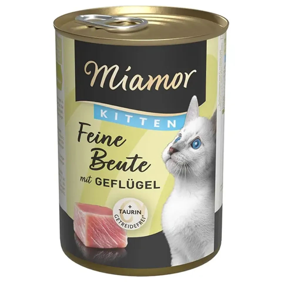Фото Miamor Feine Beute mit Gefl&uuml;gel МІАМОР ФАЙНЕ БАЙТЕ ПТИЦЯ беззерновий повнораціонний вологий кор купити за ціною ₴144.00