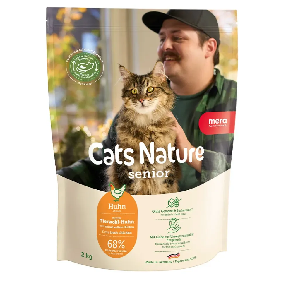 Фото MC Nature Senior Chiken (Huhn)  корм для  котів похилого віку з куркою,  2кг купити за ціною ₴1022.90