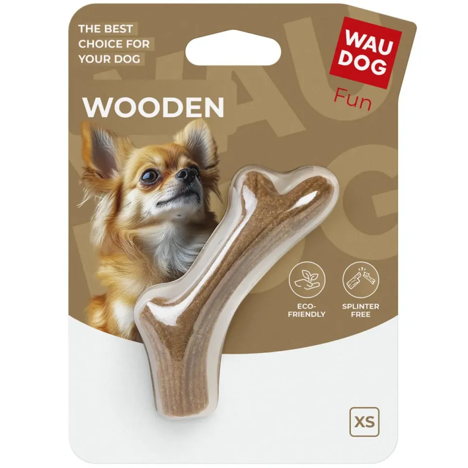 Фото Іграшка для собак WAUDOG Fun Wooden Ріг жувальний, XS, 10 см купити за ціною ₴171.00