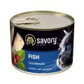 Фото Вологий корм Сейворі Savory Cat Adult Fish з рибою 200 г купити за ціною ₴121.00