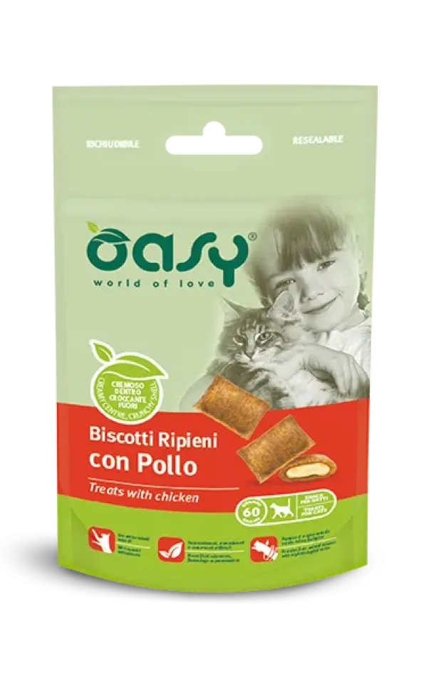 Фото Ласощі для котів OASY CAT TREATS Курка купити за ціною ₴107.00