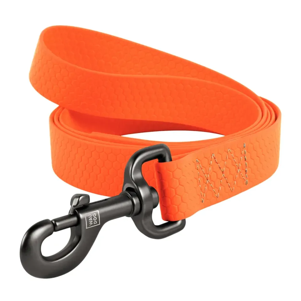 Фото Повідець для собак водостійкий WAUDOG Waterproof, L-XXL, Ш 25 мм, Дов 122 см помаранчевий купити за ціною ₴411.51