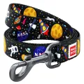 Фото Повідець для собак нейлоновий WAUDOG Nylon, малюнок "NASA", Ш 20 мм, Дов 122 см купити за ціною ₴257.40