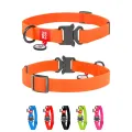 Фото Нашийник для собак водостійкий WAUDOG Waterproof c QR паспортом, металічна пряжка-фастекс, Ш 25 мм, Дов 38-58 см, помаранчевий купити за ціною ₴395.85