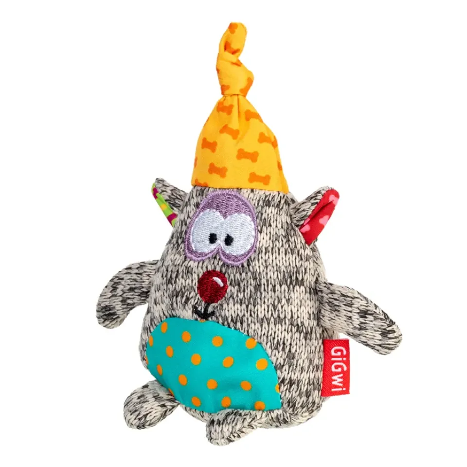 Фото Іграшка для собак Ведмідь з пищалкою GiGwi Plush, текстиль, 10 см купити за ціною ₴239.00
