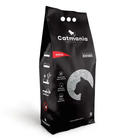 Кетманія Бентонітовий наповнювач CATMANIA Unscented натуральний білий,  5л купити за ціною ₴192.50
