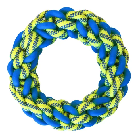 Іграшка для собак CROCI PASTEL Бублик плетений, канат бавовняний с гумовою вставкою купити за ціною ₴546.60