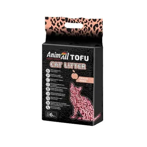 Наповнювач тофу AnimAll (Анімалл) з ароматом персика 6 літрів купити за ціною ₴353.00