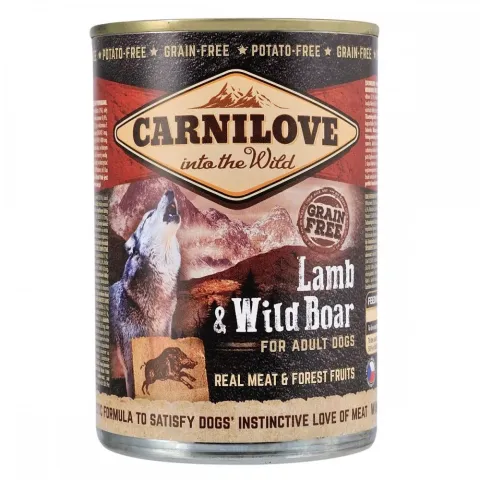 Вологий корм для собак Carnilove Lamb & Wild Boar купити за ціною ₴245.00