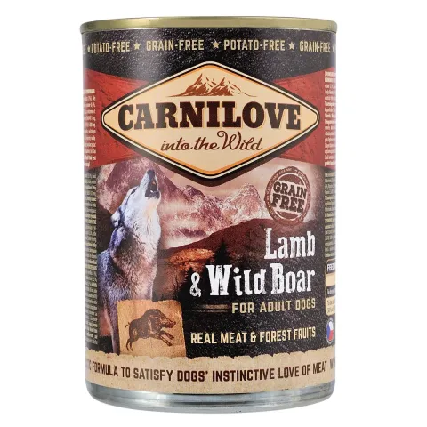 Вологий корм для собак Carnilove Lamb & Wild Boar купити за ціною ₴245.00