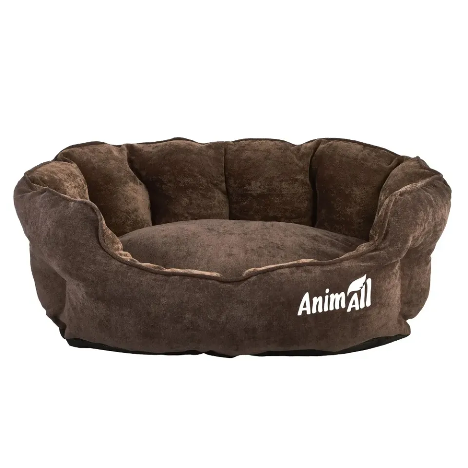 Фото AnimAll Лежак Royal Velours M Chocolate (53х47х21) купити за ціною ₴1110.00