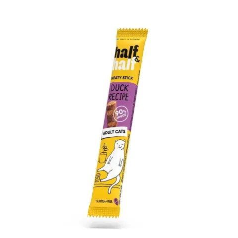 Ласощі Half&Half м'ясні палички для котів з качкою 5 г купити за ціною ₴16.00