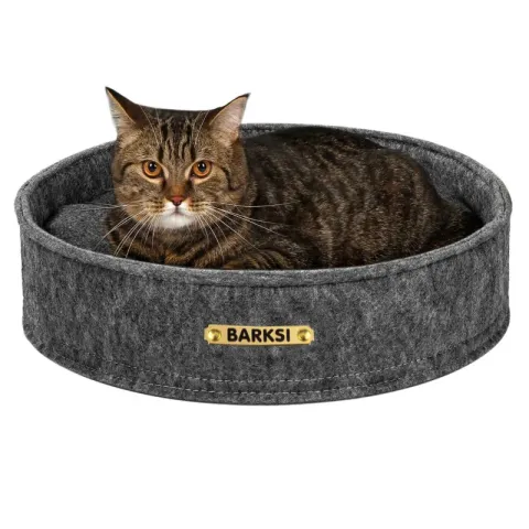 Лежак для Тварин Barksi Круглий Сірий  S(3652) купити за ціною ₴385.20