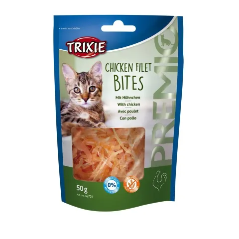 Ласощі Trixie для котів Тріксі Преміо "Chicken Filet Bites" філе куряче сушене 50г купити за ціною ₴119.00