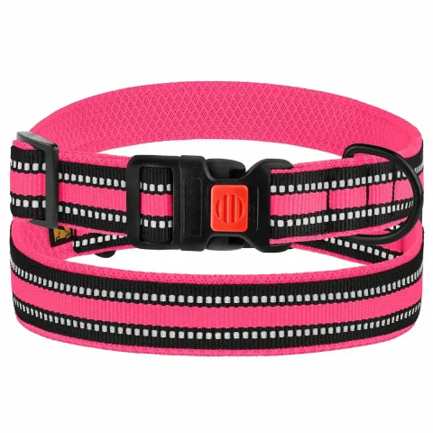 Нашийник для Собак BronzeDog Mesh c Пластиковою Пряжкою Рожевий S купити за ціною ₴143.00