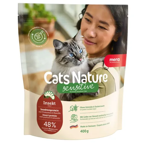 MC Nature Sensitive Insekt (Insekt)  корм для  котів із чутливим травленням  з комахами,  400гр купити за ціною ₴319.20
