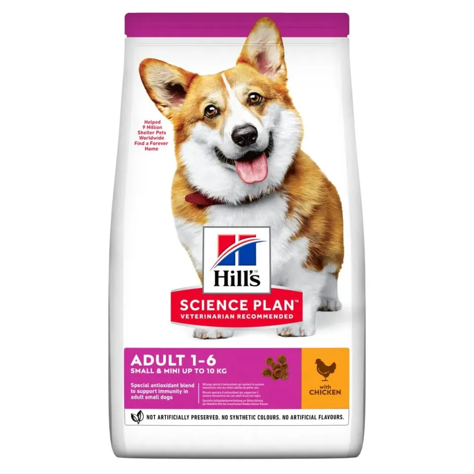 Фото Hill’s SCIENCE PLAN Adult Small&Mini Сухий корм для дорослих собак малих і мініатюрних порід, з куркою 1,5кг купити за ціною ₴829.98