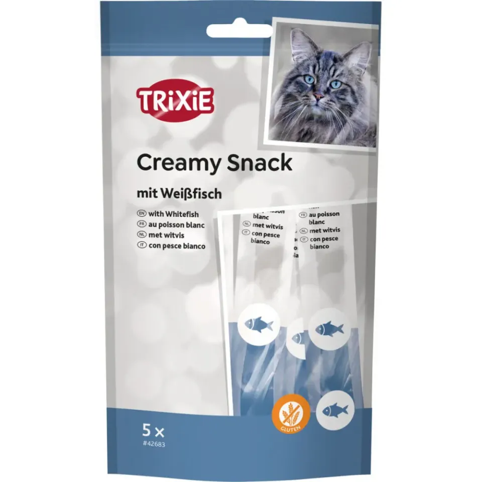 Фото Ласощі тріксі Trixie для котів Тріксі "Creamy Snacks" Риба 14г 5шт/упак арт.42683 купити за ціною ₴19.80