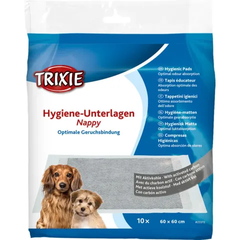 Тріксі пелюшки Trixie з активованим вугіллям для собак 60 х 60 см 10 шт Арт23372 купити за ціною ₴339.00
