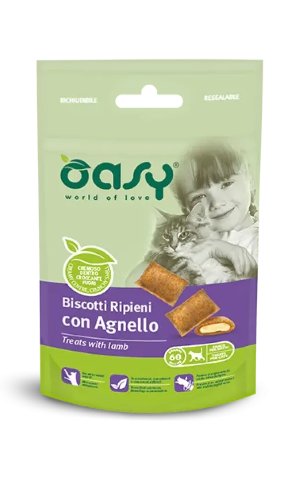 Фото Ласощі для котів OASY CAT TREATS Ягня купити за ціною ₴107.00