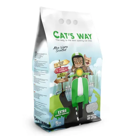 Кетс вей алоє вера Бентонітовий наповнювач CAT'S WAY Aloe Vera купити за ціною ₴221.40