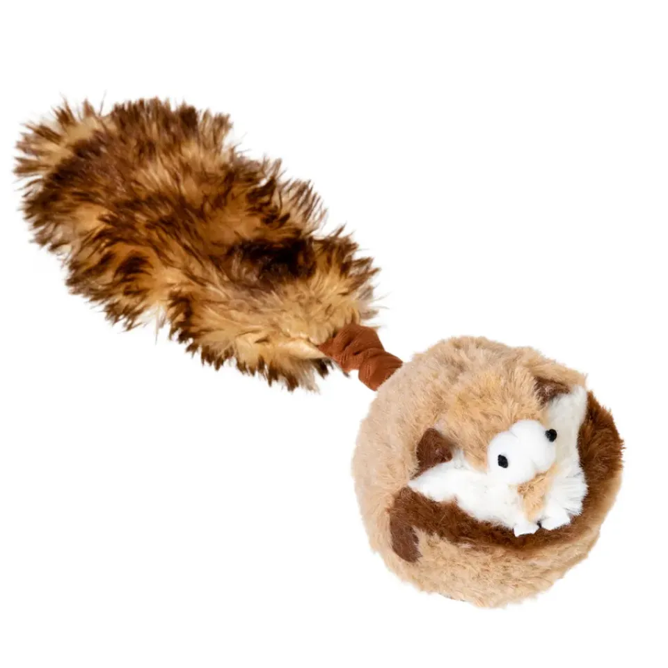 Фото Іграшка для собак Борсук з 2-ма пищалками GiGwi Catch &amp; fetch, штучне хутро, 26 см купити за ціною ₴403.00
