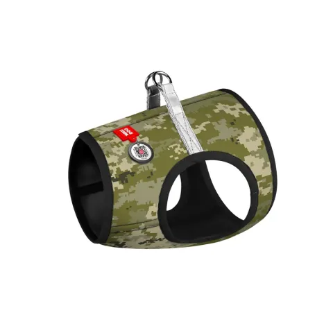 Шлея для собак м'яка WAUDOG Clothes з QR паспортом, "Мілітарі", S1, В 40-45 см, С 29-31 см купити за ціною ₴518.00
