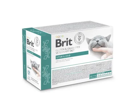 Бріт Кеа для стерилізованих котів Корм вологий Brit VD Cat Grain Free Sterilized, 85г пауч купити за ціною ₴66.00