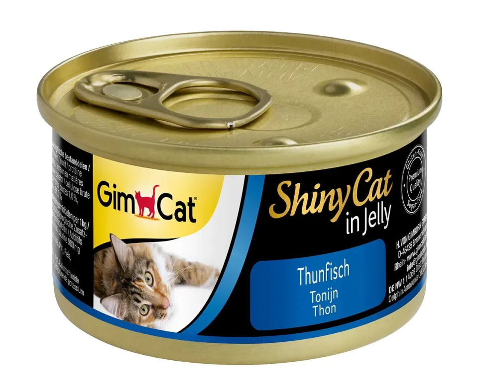 Фото ДжимКет Шайні Кет для котів вологий Корм GimCat Shiny Cat з тунцем купити за ціною ₴99.00