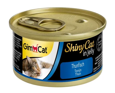 ДжимКет Шайні Кет для котів вологий Корм GimCat Shiny Cat з тунцем купити за ціною ₴99.00