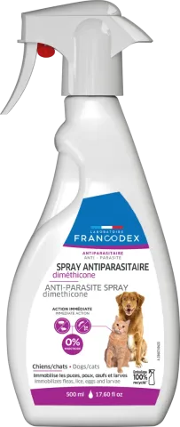 LABORATOIRE FRANCODEX SPRAY DIMETHICONE DOG & CAT Спрей з диметиконом для собак та котів, 500 мл купити за ціною ₴659.00
