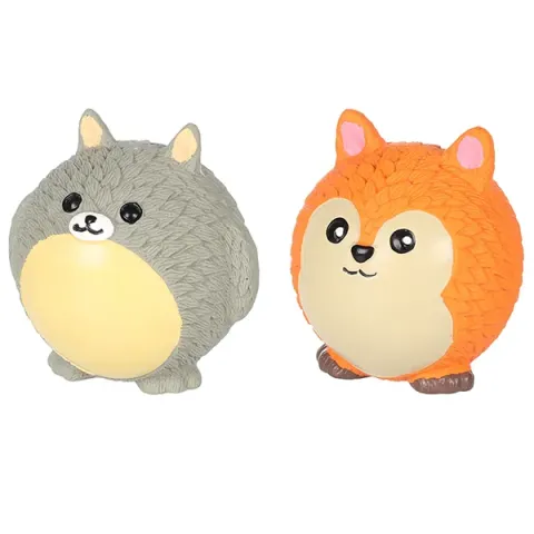 Flamingo ФЛАМІНГО БОЛКА ШИНШИЛА ЛИСИЦЯ іграшка з пищалкою для собак 7.5х7.5х8.5 см купити за ціною ₴278.00