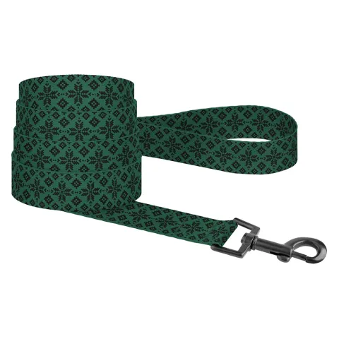 Повідець для Собак Barksi Urban Нейлоновий Вишиванка Зелена  M(61/8814) купити за ціною ₴208.80