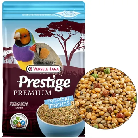 Versele-Laga Prestige Premium Tropical Finches ВЕРСЕЛЕ-ЛАГА ПРЕСТИЖ ПРЕМІУМ ТРОПІКАЛ повнораціонний корм для тропічних птахів купити за ціною ₴338.00