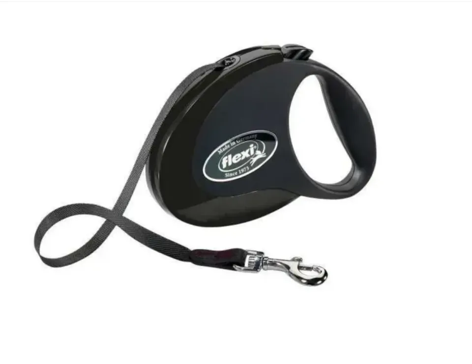 Фото Flexi Флексі Рулетка-повідець Style М стрічка 5м/25кг чорний купити за ціною ₴793.00