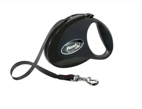 Flexi Флексі Рулетка-повідець Style М стрічка 5м/25кг чорний купити за ціною ₴793.00