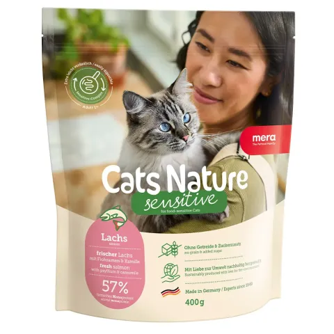 MC Nature Sensitive Salmon (Lachs)  корм для  котів із чутливим травленням  з лососем,  400гр купити за ціною ₴319.20