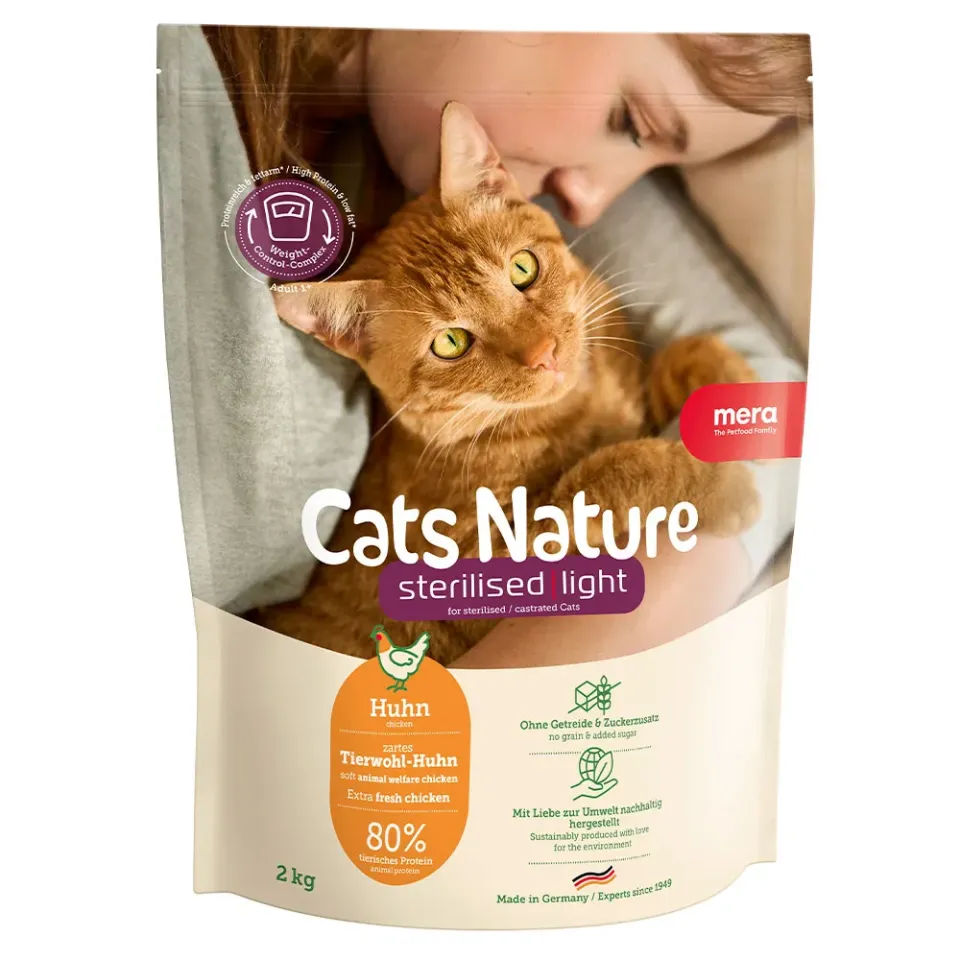 Фото MC Nature Sterilised Light Chiken (Huhn)  корм для  стерилізованих та кастрованих котів з куркою, 2к купити за ціною ₴1081.10