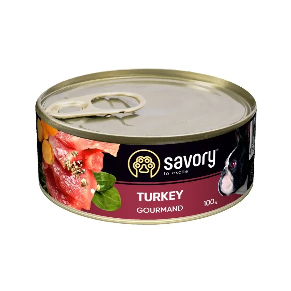Фото Savory Dog Gourmand з індичкою купити за ціною ₴60.00