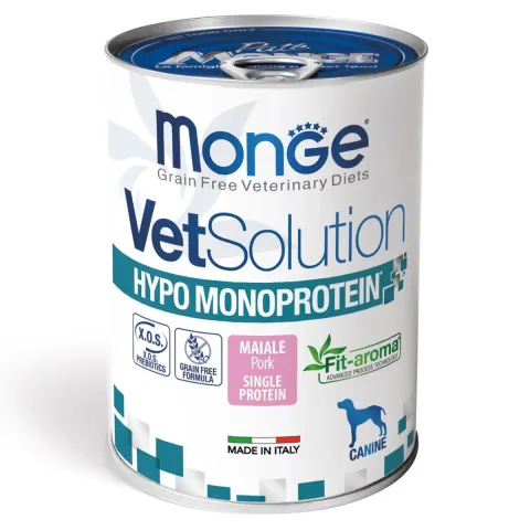 Корм вологий для собак Монж Monge VetSolution Wet Hypo canine свинина купити за ціною ₴153.00