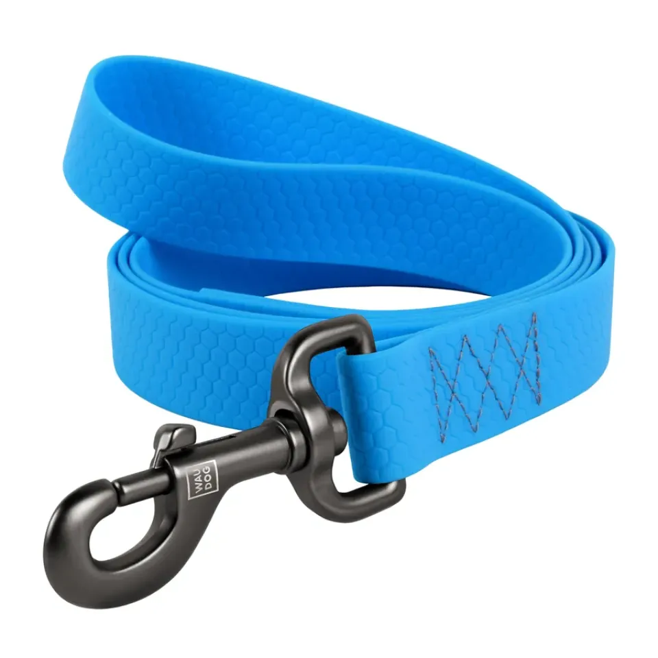 Фото Повідець для собак водостійкий WAUDOG Waterproof, M, Ш 20 мм, Д 305 см блакитний купити за ціною ₴556.80