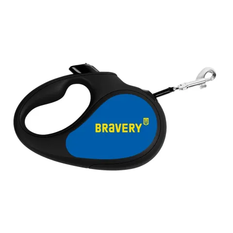 Повідець-рулетка для собак WAUDOG R-leash, малюнок "Сміливість", L, до 50 кг, 5 м, світловідбиваюча стрічка чорний купити за ціною ₴869.20