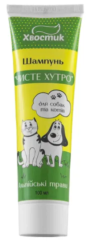 Хвостик шампунь для собак та котів "Чисте хутро", 100 мл купити за ціною ₴16.00