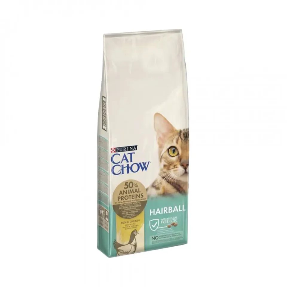 Фото Кет чау сухий корм CAT CHOW Hairball,корм проти утворення волосяних кульок для котів, 1,5кг купити за ціною ₴326.10