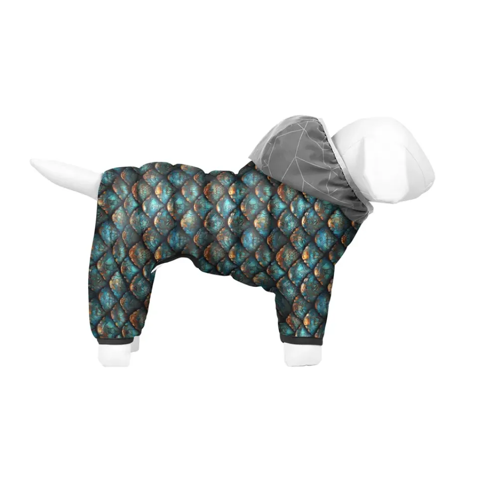 Фото Комбінезон для собак WAUDOG Clothes малюнок "Луска", S30, В 57-59 см, С 40-43 см купити за ціною ₴1278.00