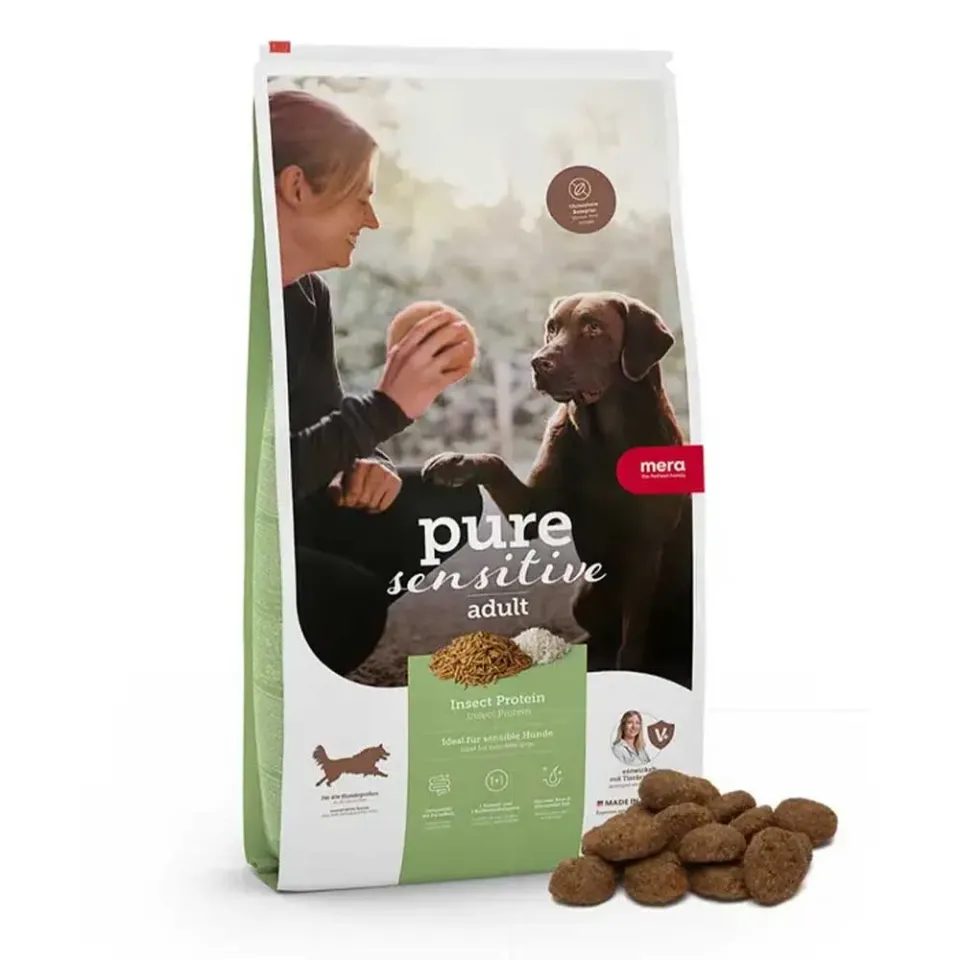 Фото MERA ps Insect protein корм для дорослих собак з протеїном комах, 1кг купити за ціною ₴544.64