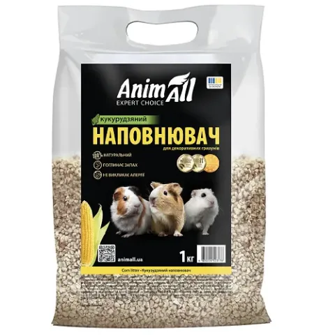 AnimAll Кукурудзяна підстилка для гризунів, 1 кг купити за ціною ₴72.00