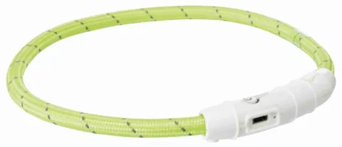 Нашийник Trixie для собак з підсвічуванням з USB зелений M-L 45см/7мм купити за ціною ₴629.00