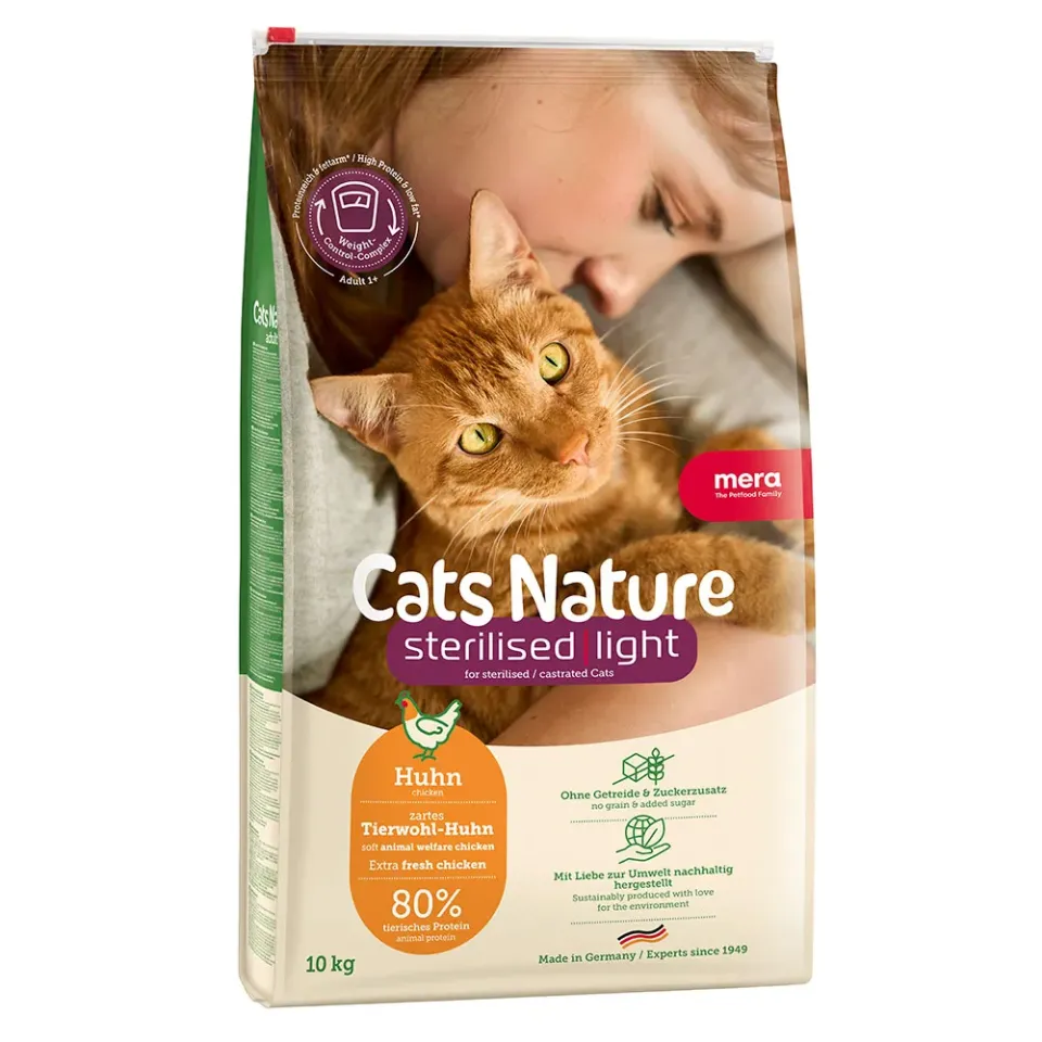 Фото MC Nature Sterilised Light Chiken (Huhn)  корм для  стерилізованих та кастрованих котів з куркою, 10 купити за ціною ₴4616.10