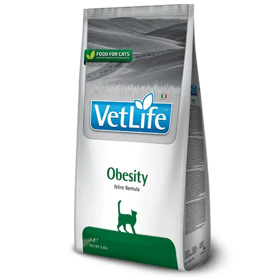 Фото Корм сухий для котів Фарміна Vet Life Obesity для зниження зайвої ваги купити за ціною ₴353.00